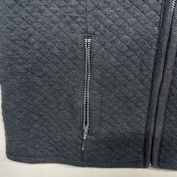 Karen Scott Sport Grey Zip Up  size small  business activewear Vest - Picture 3 of 9